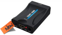 Conversor SCART in - HDMI out - 1080P com alimentación