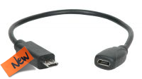 Cable de datos USB 2.0 micro B a Samsung S3 11p 0.20m negro