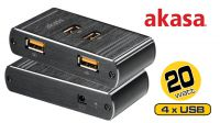 Cargador USB Smart Charge 4 puertos 3.5A Máx. aluminio negro