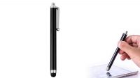 Bolígrafo Puntero En Aluminio Para Pantalla Táctil Negro Smartphone y tablet.