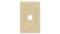 Placa frontal para etiqueta Keystone vertical marfil