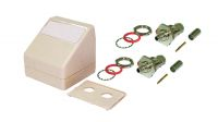 Caja de superficie RG58 2xBNC entrada inferior