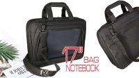 Maletín para portátil 17" poliester negro