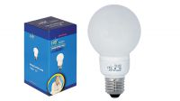 Lámpara de bajo consumo E27 tipo globo luz fría