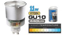 Lámpara bajo consumo foco 11W. GU10. 10Kh