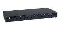 Bandeja de crimpar fibra óptica 19" 12/24 x ST 1U