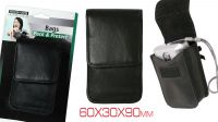 Bolsa para cámaras digitales en piel negra