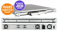 Caja 19" HDD 1U 4 x SATA 3.5" 4 x E–SATA alumínio