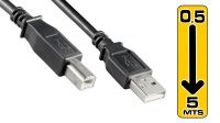 Cable USB 2.0 Phasak Tipo A-B 1.8m