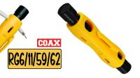 Alicate con descarnador para cable RG–59/62