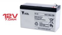 Batería Yucel Y7-12 plomo ácido 12V 7Ah